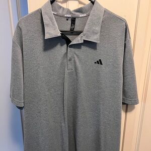 Adidas Men's Polo Shirt in Heather Gray